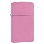 Zippo Lighter (ZIP-1638) Slim Matte Pink