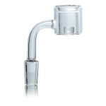 Quartz Banger Double paroi et réacteur  / double wall and reactor14mm. Male  (QB8R-14M)
