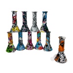 Bong verre avec douille / Glass Bong with Oil Burner  (DA-031BO)