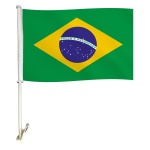 Drapeau de voiture - Brésil / Car Flag - Brasil : 12x18"  (CF-BRA12x18)